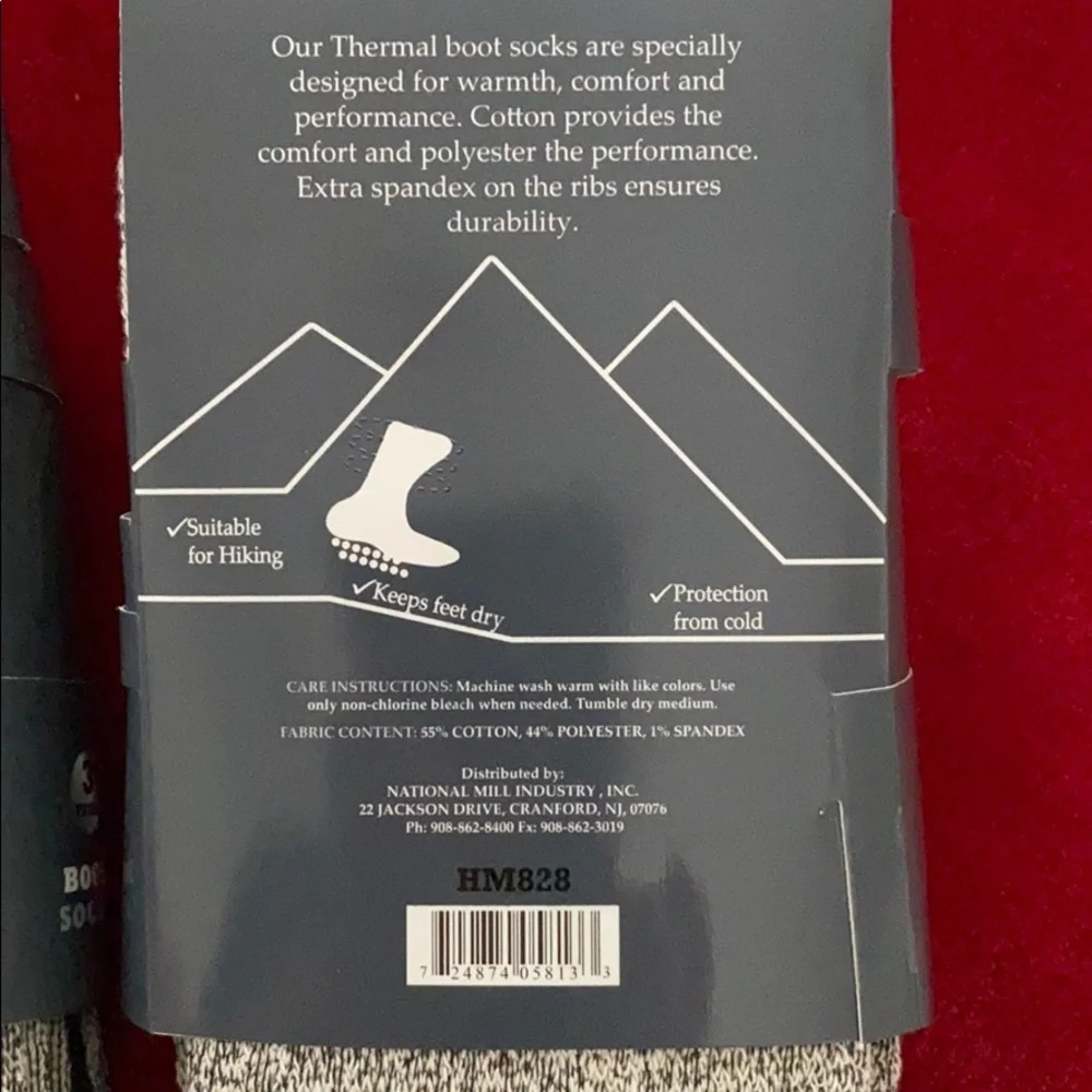 Heavy Duty Boot thermal socks size 10-13